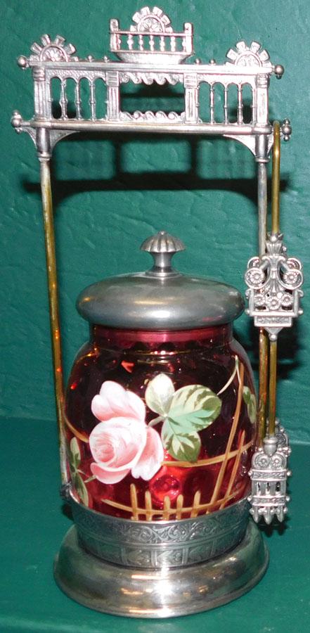 Cranberry Pickle Jar & Basket (1 of 4)