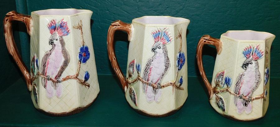 Three Majolica Pitchers (1 of 4)