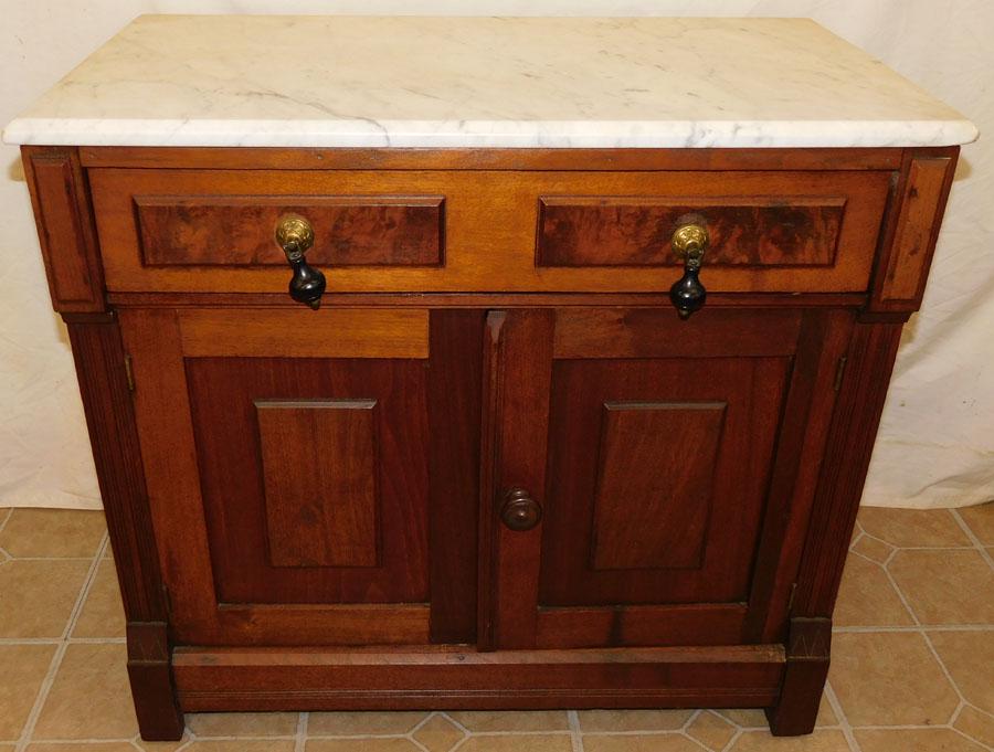 Victorian Walnut Wash Stand W/ Marble Top (1 of 4)