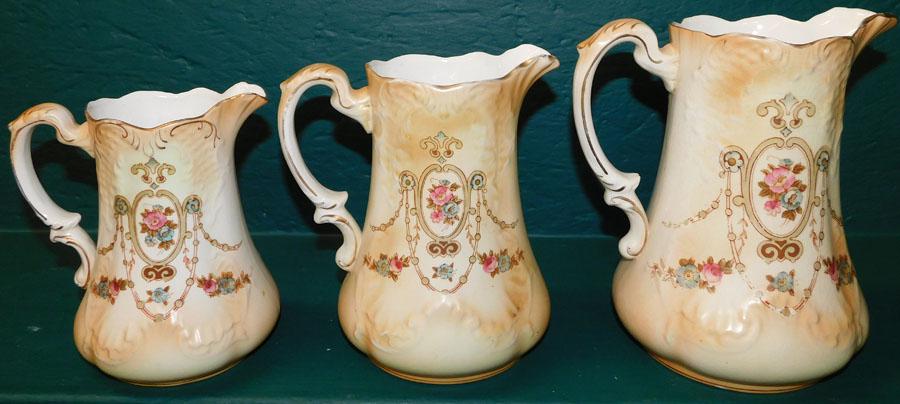 Three English Porcelain Pitchers (1 of 4)
