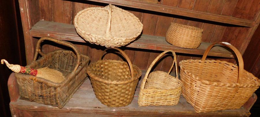 4 Split Oak Baskets & 2 Other Baskets (1 of 6)