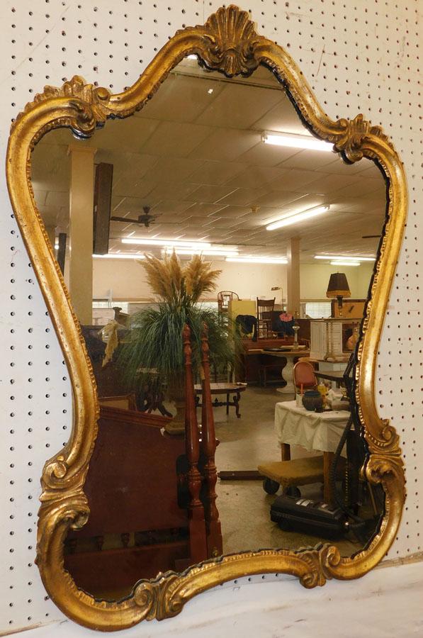 Gold Leaf Framed Mirror (1 of 5)