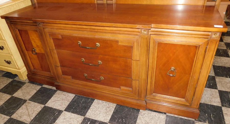 Thomasville Cherry French Provincial Sideboard: Thomasville Cherry French Provincial Sideboard. 72" W 21" D 31 1/2" H