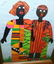 Framed African Hand Made Dolls & Framed Embroidery - 6