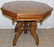 19th C Victorian Walnut Inlaid Octagonal Shape Top