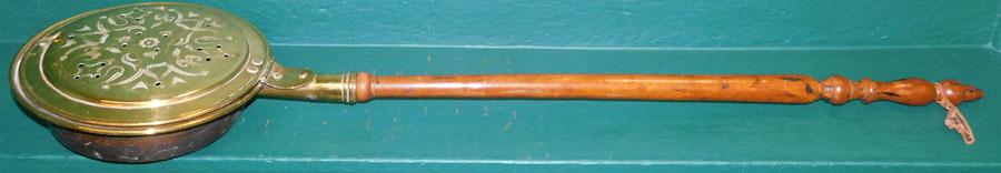19th C Brass Bed Warmer (1 of 4)