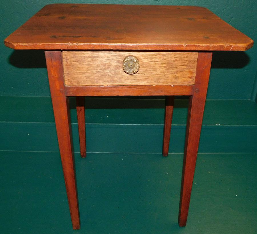 Antique Walnut One Drawer Work Table (1 of 4)