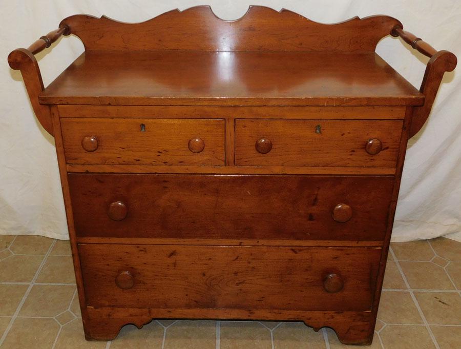 19th C Cherry Wash Stand (1 of 3)