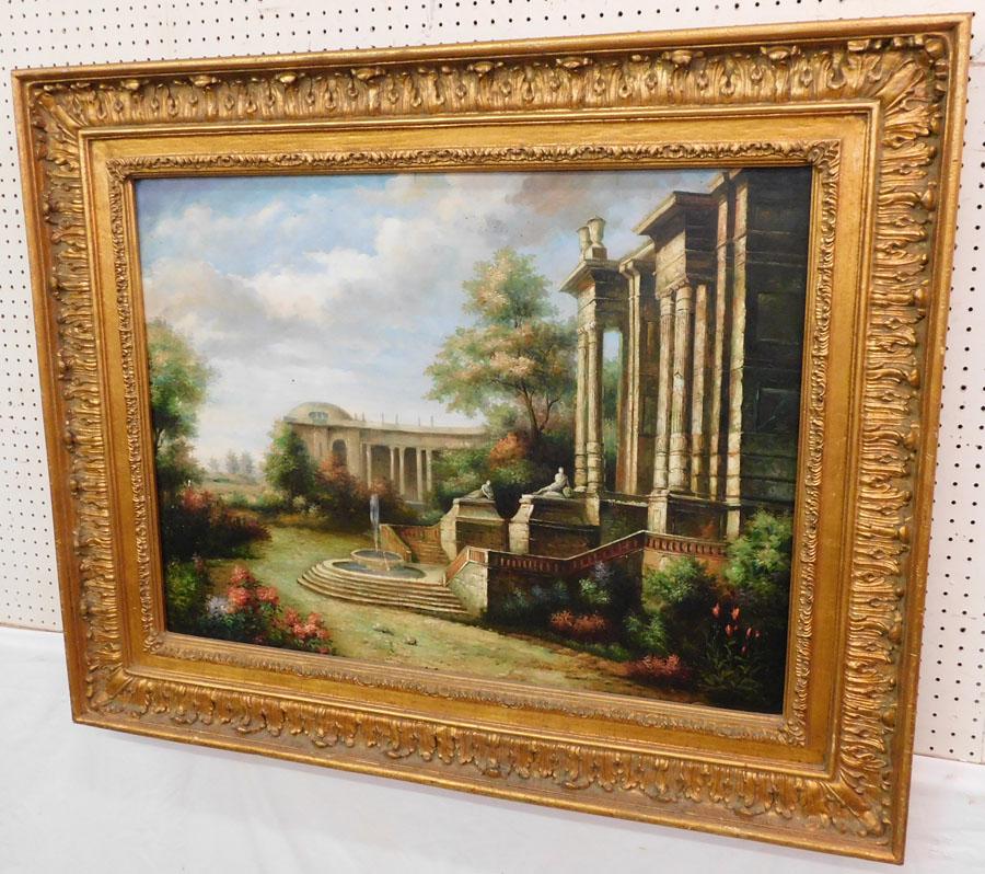 OOC Greek Landscape Scene Signed (1 of 5)