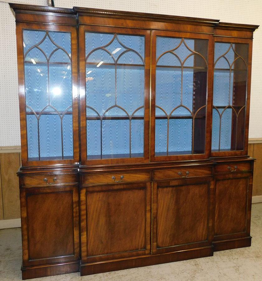 Mahogany Georgian Style Two Part Break front (1 of 6)