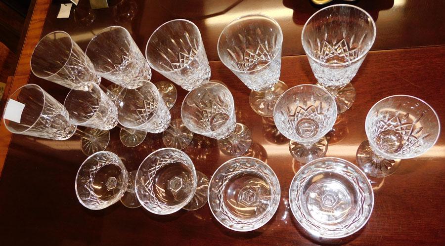15 Pc Waterford Crystal Stemware (1 of 3)