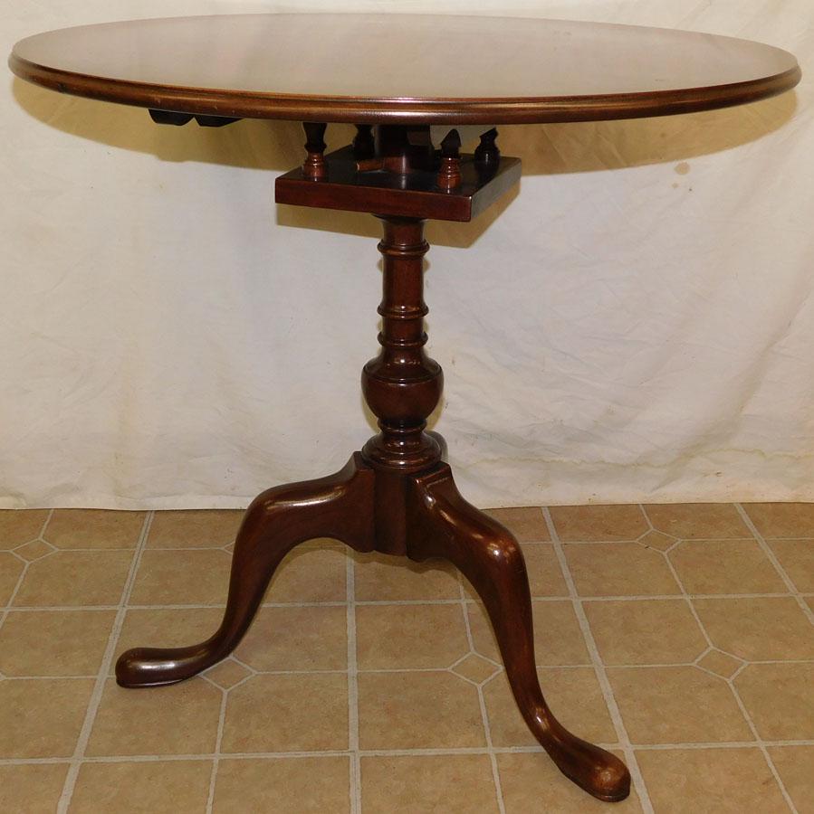 Mahogany Tilt Top Bird Cage Table (1 of 4)