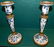 Bronze & Porcelain Jardiniere & Pr Candlesticks - 2