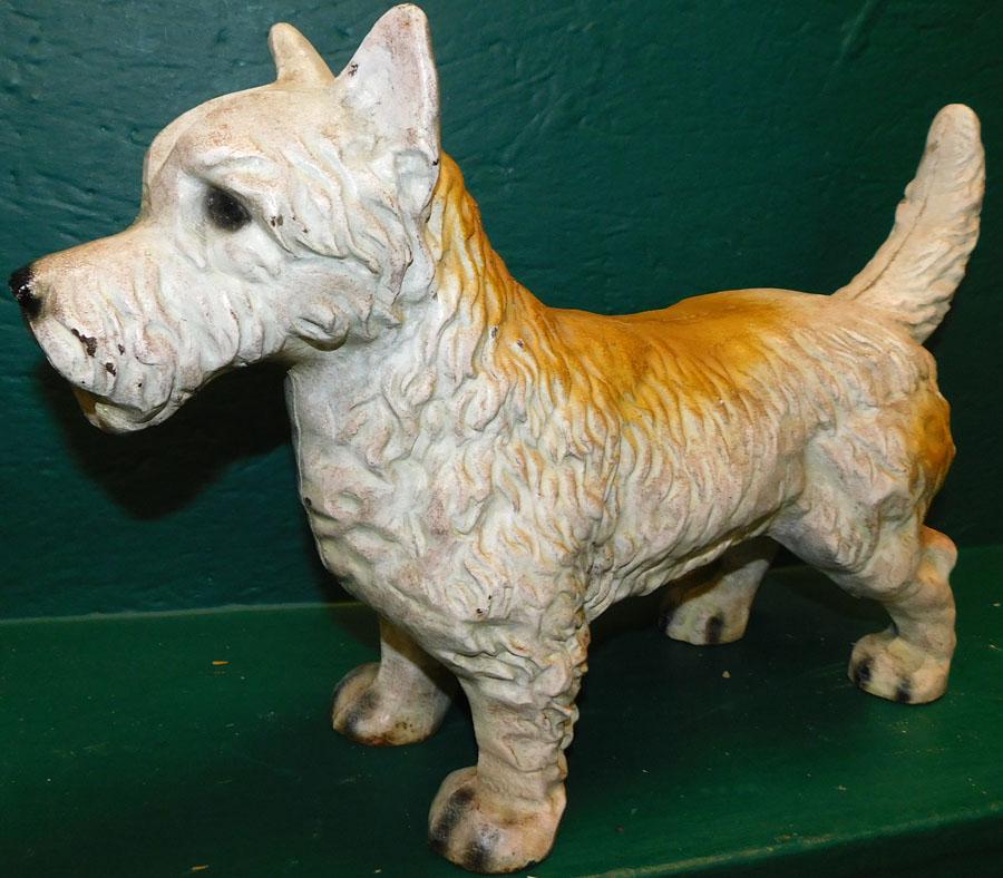 Antique Cast Iron Terrier Doorstop (1 of 4)