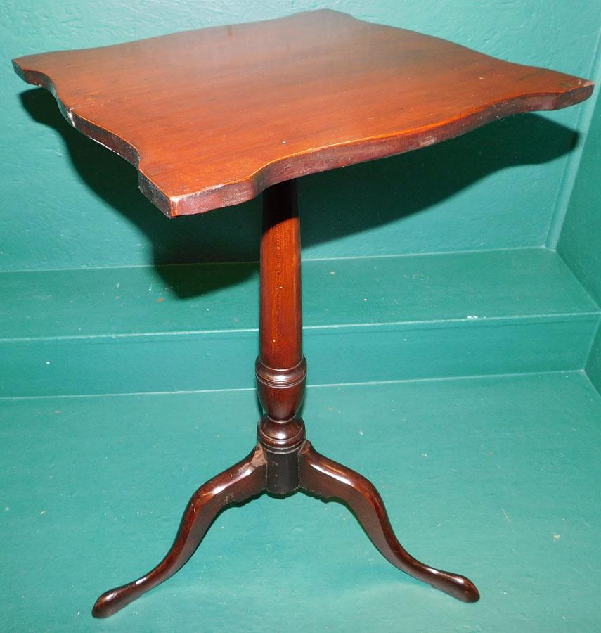 19th C Cherry Candlestand (1 of 5)