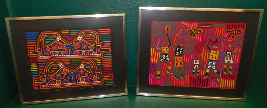 Two Framed Mola Textiles (1 of 6)
