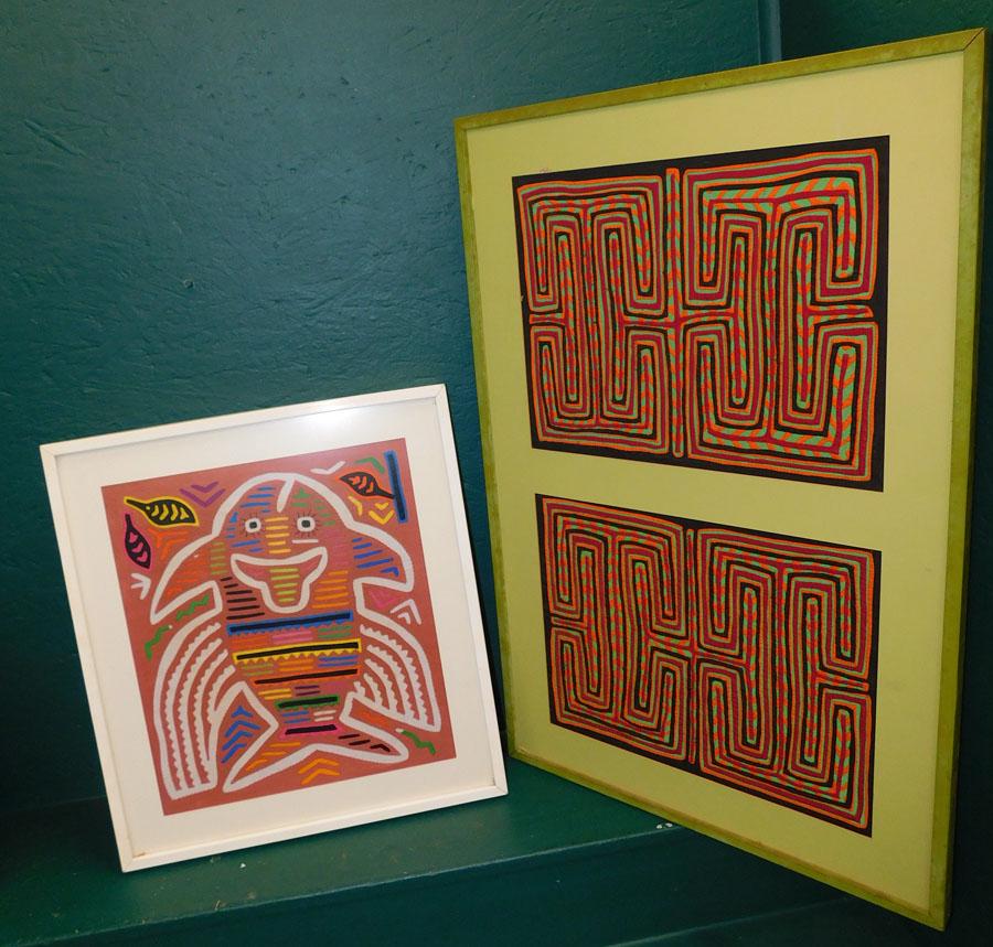 Two Framed Mola Textiles (1 of 4)