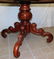 Cherry Marble Top Pedestal Table - 4