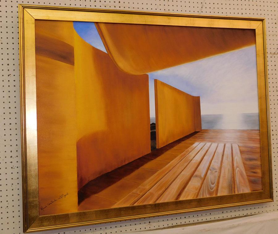 OOC Of  Deck Ocean Scene Signed (1 of 4)