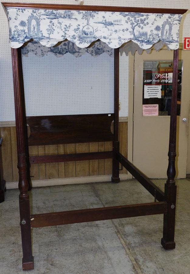 19th C Mahogany 4 Poster Bed (1 of 5)
