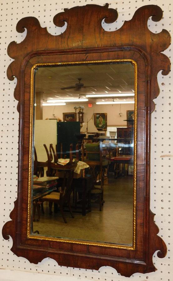 18th C Walnut Chippendale Mirror (1 of 4)