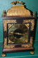 Gilt Metal & Ebony Mantle Clock Signed Rack