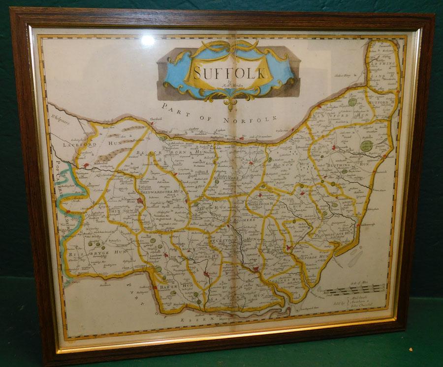 Antique Hand Colored Map Of Suffolk (1 of 7)