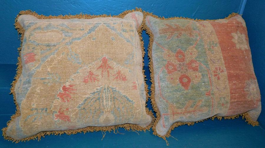 Pair Oriental Rug Pillows (1 of 3)