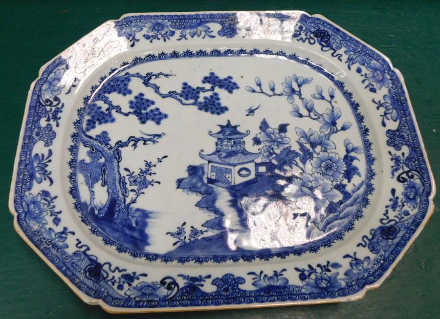 Chinese Blue & White Platter (1 of 6)