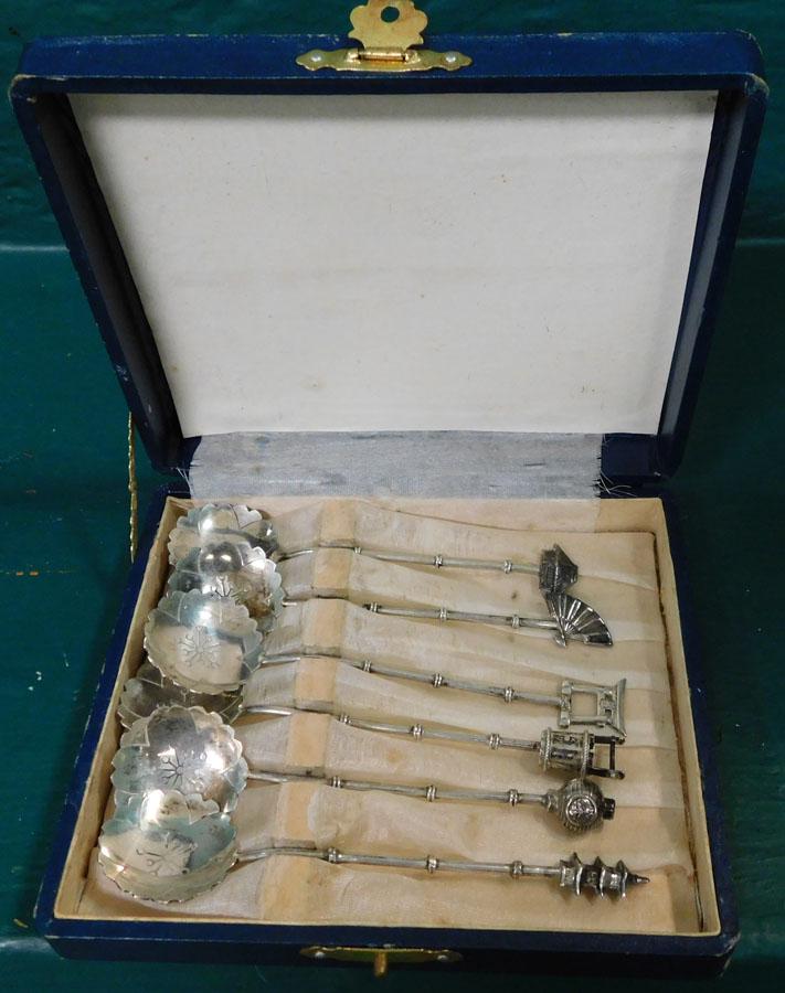 Set 6 Sterling Japanese Spoons In Original Box (1.1 (1 of 3)