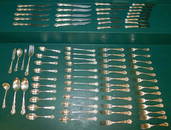 78 Pcs Wallace Sterling Flatware, Old Atlanta (70.5