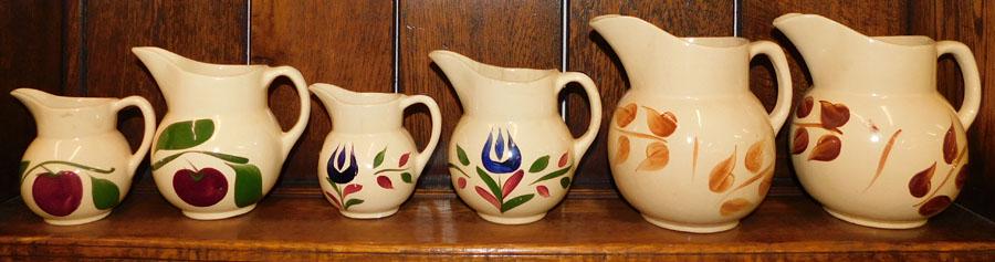 6 Watt Pottery Pitchers (1 of 6)