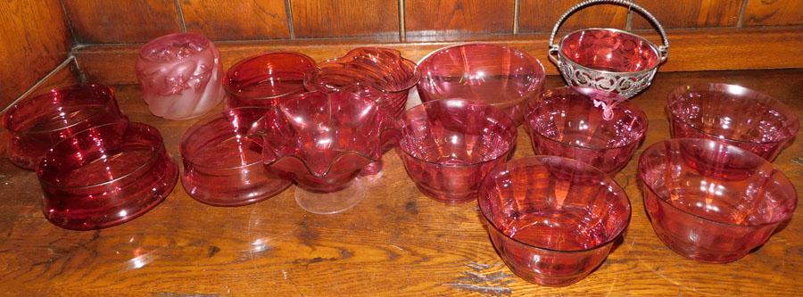 14 Pc Cranberry Lot (1 of 3)