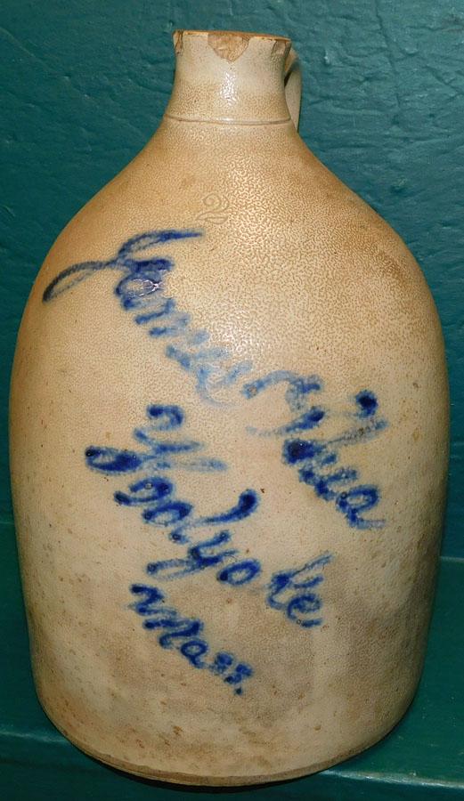 19th C Cobalt Blue Decorated Jug (1 of 5)