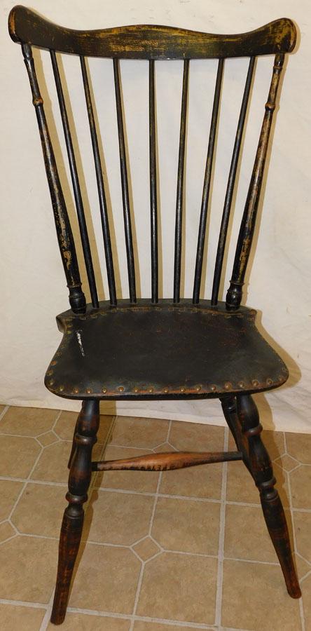 19th C Painted Windsor Side Chair (1 of 3)