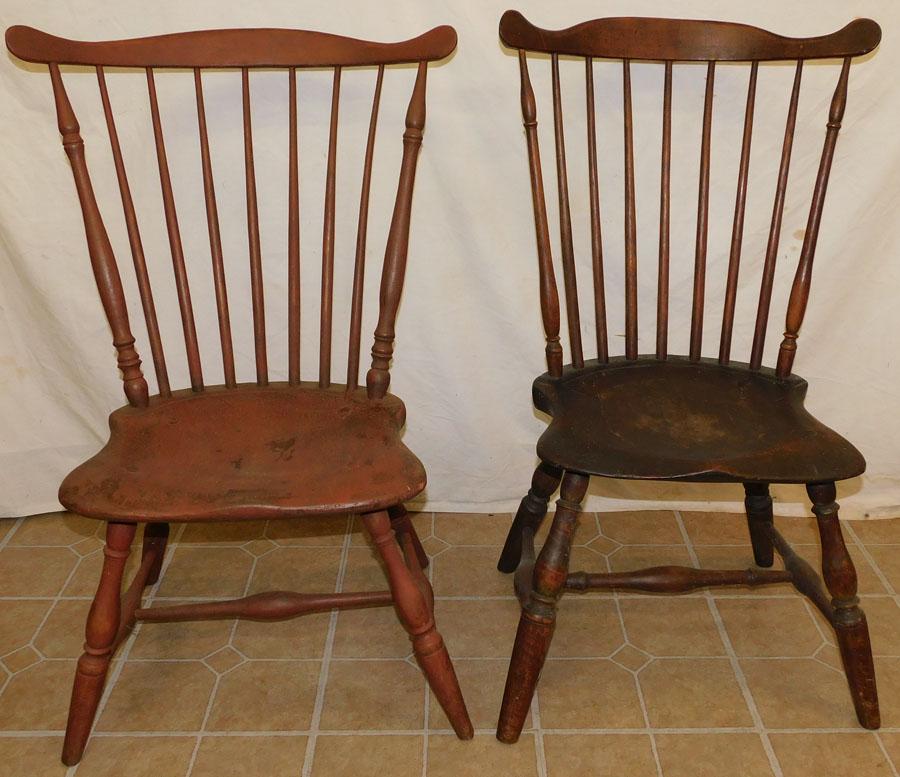 Two 19th C Windsor Side Chairs (1 of 3)