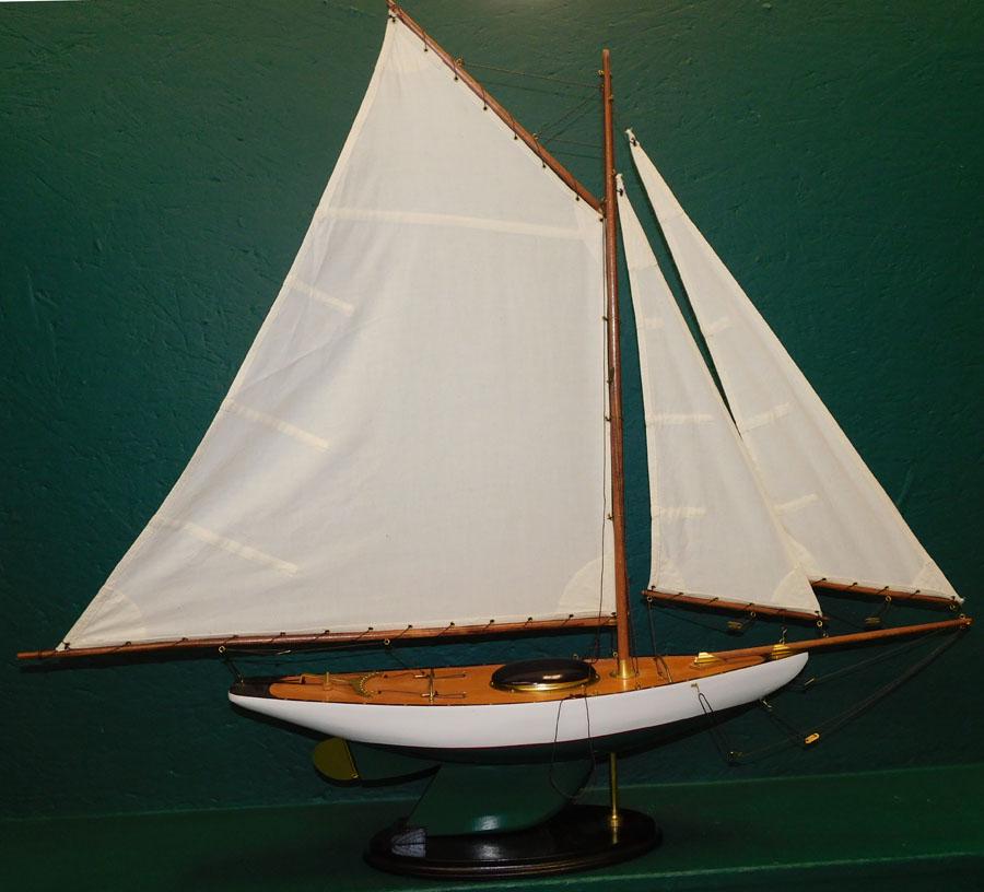 Sailboat Model: Sailboat Model. 39" W 32 3/4" H