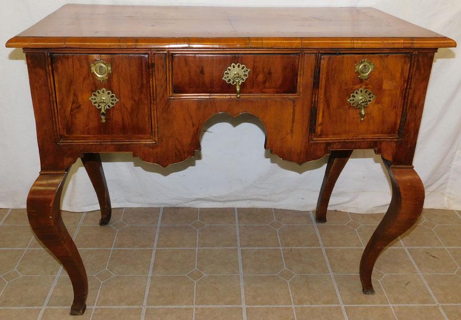 19th C Burl Walnut Lowboy (1 of 8)