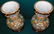 Pair 19th C Rose Mandarin Vases On Stands - 2