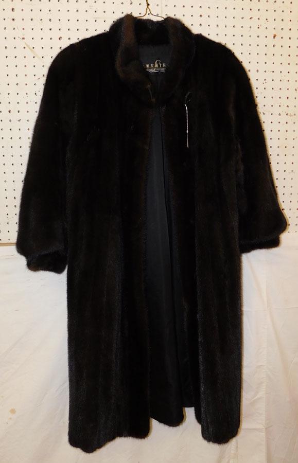 Perry Ellis Ladies Mink Coat: Perry Ellis Ladies Mink Coat . 48" Long