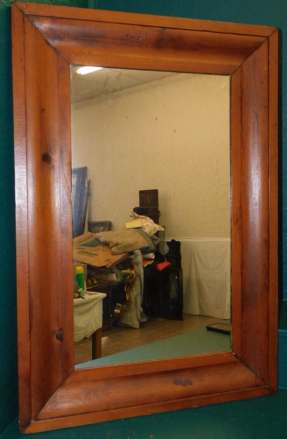 Antique Pine Ogee Mirror: Antique Pine Ogee Mirror. 23 1/2" X 34 1/2"