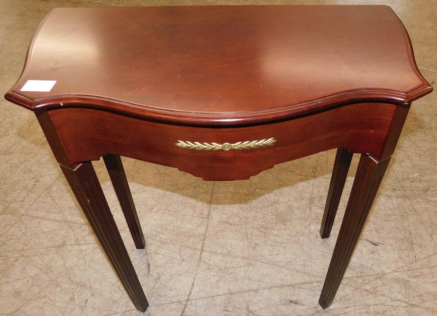 Cherry Console Table By Bombay: Cherry Console Table By Bombay. 25 1/2" W 13 1/2" D 28 1/2" H