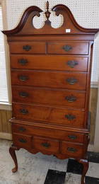 Maple High Boy W/ Desk Drawer