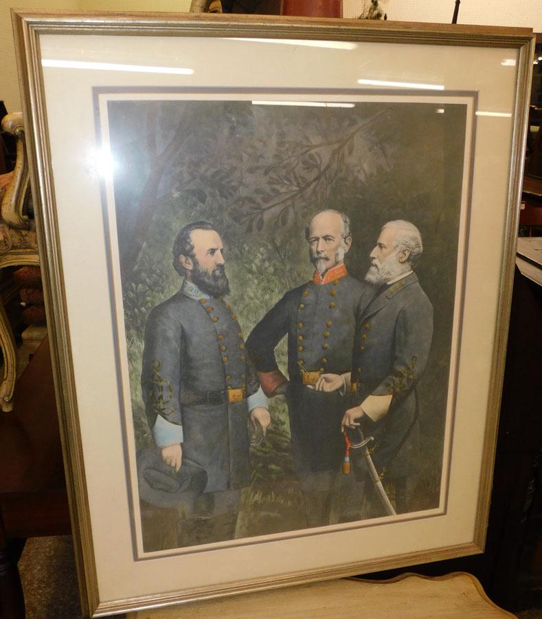 Print Of Confederate Generals: Print Of Confederate Generals. 25 3/4" X 32"