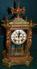Metal & Onyx Ansonia Crystal Regulator Clock