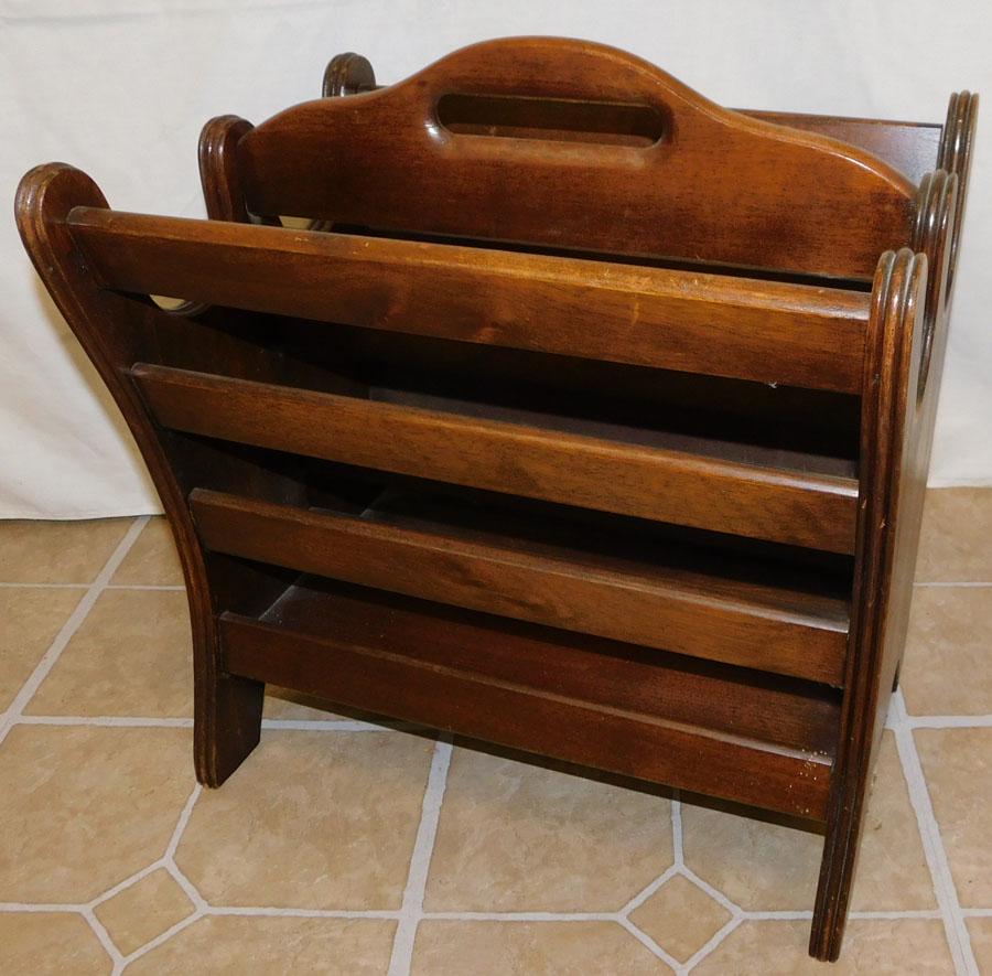 Walnut Canterbury: Walnut Canterbury. 16 1/4" W 12 1/4" D 16" H