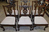 Set 6 Henredon Mahogany Ball & Claw Feet Chairs