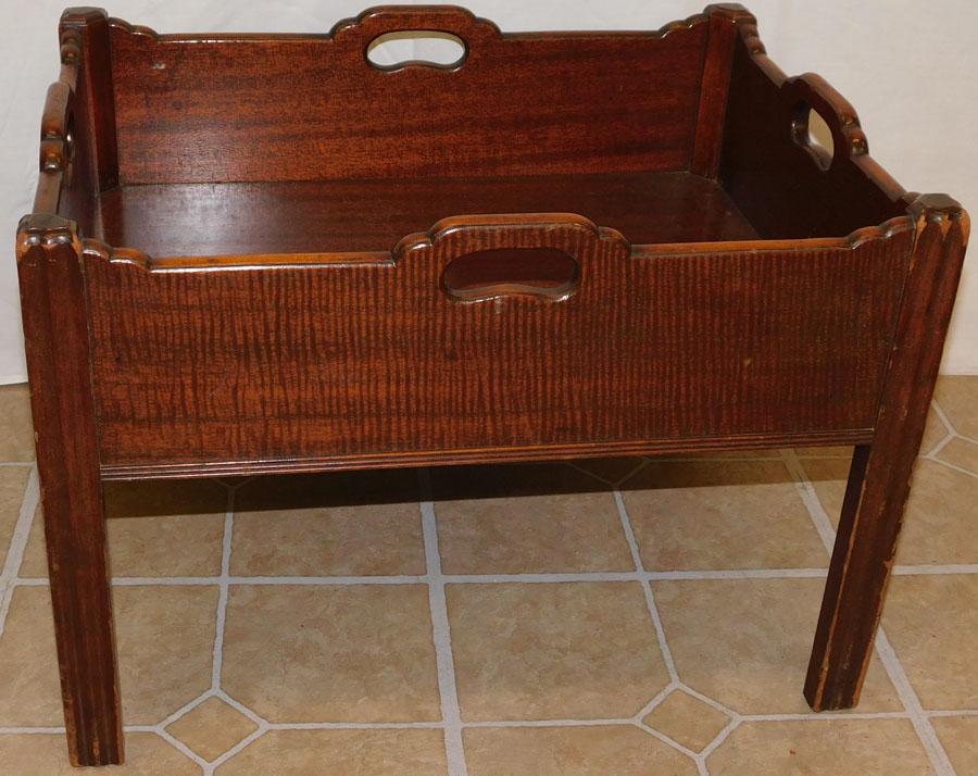 Mahogany Butlers Tray Low Table: Mahogany Butlers Tray Low Table. 20" W 15 3/4" D 14 1/4" H