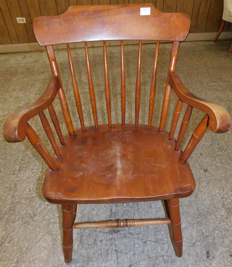 Maple Windsor Arm Chair: Maple Windsor Arm Chair. 35 1/2" H
