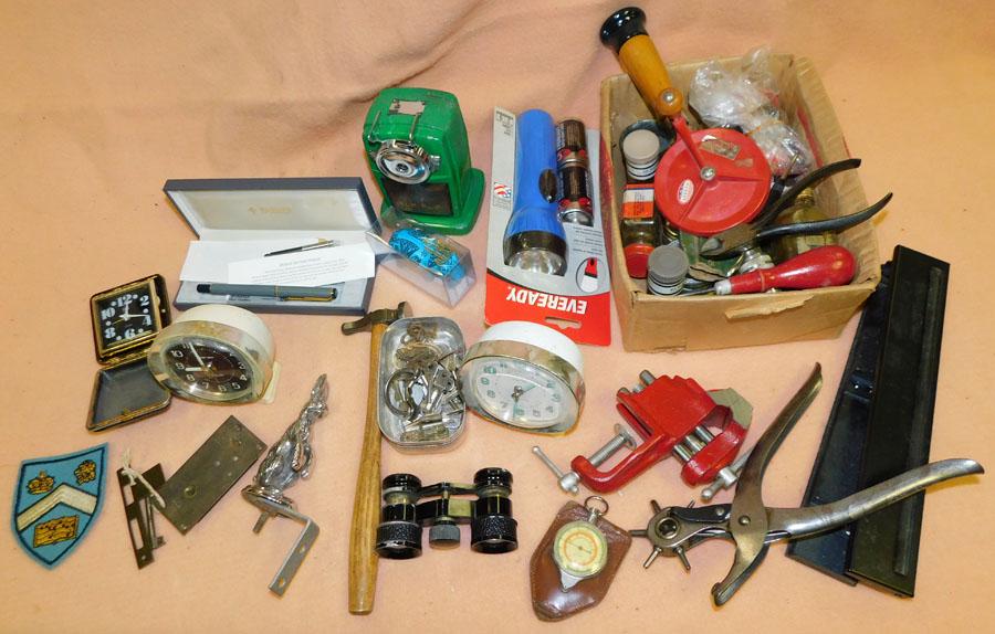 Lot of Vintage Tools & Opera Glasses: Lot of Vintage Tools & Opera Glasses.